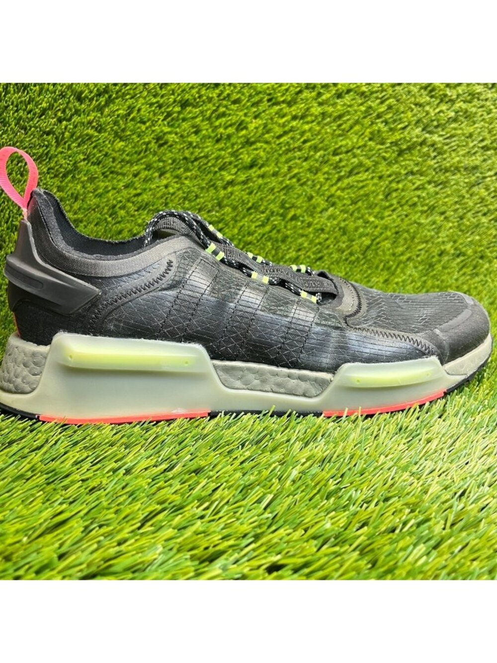 Adidas NMD_V3 Mens Size 13 Black Green Athletic Running Walking Shoes Sneakers